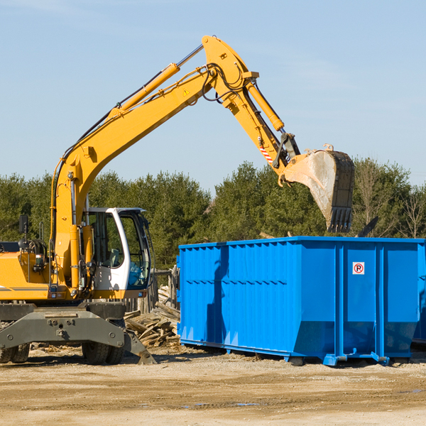 are there any restrictions on where a residential dumpster can be placed in Sanborn MN